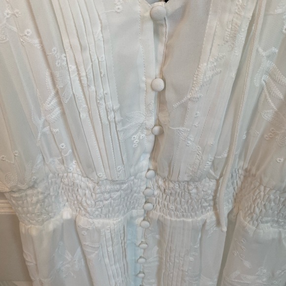 Lulu's Ivory Button-Down Maxi Dress NWT - Picture 7 of 9